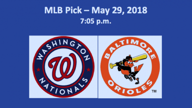 Washington Plays Baltimore May 29, 2018 MLB Pick