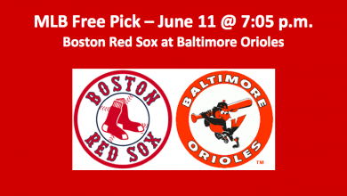 Red Sox Play Orioles MLB June 11th Free Pick- Best Analysis