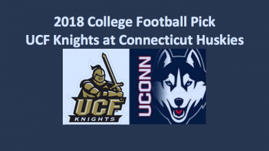 2018 UCF plays Connecticut college football pick
