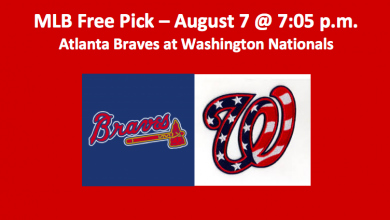 Braves play Nationals Aug 7 MLB pick