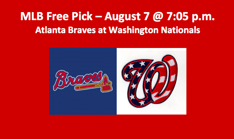 Braves play Nationals Aug 7 MLB pick