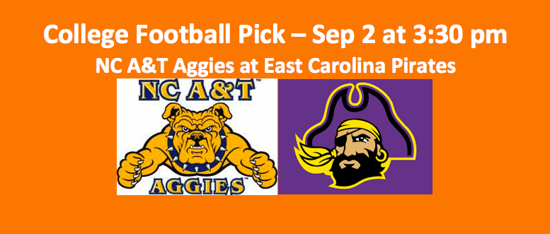 college football North Carolina A&T plays East Carolina pick