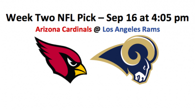 Week Two Arizona plays Los Angeles NFL pick