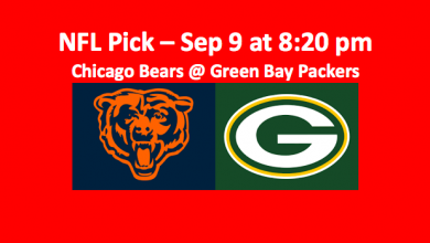Week One Chicago plays Green Bay football pick