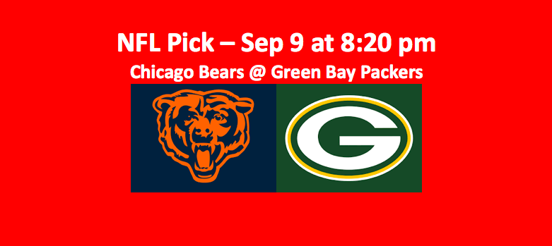 Week One Chicago plays Green Bay football pick