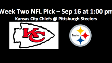 Week Two Kansas City plays Pittsburgh NFL pick