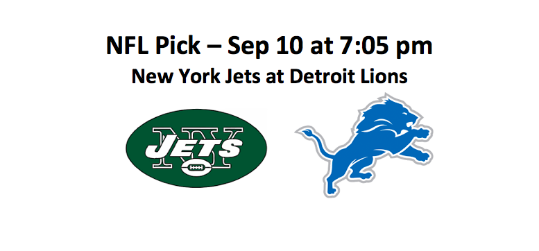 week one New York plays Detroit NFL pick