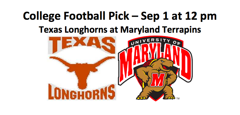 2018 College Football Texas Plays Maryland Pick