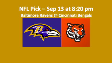 Thursday Night Ravens play Bengals NFL pick