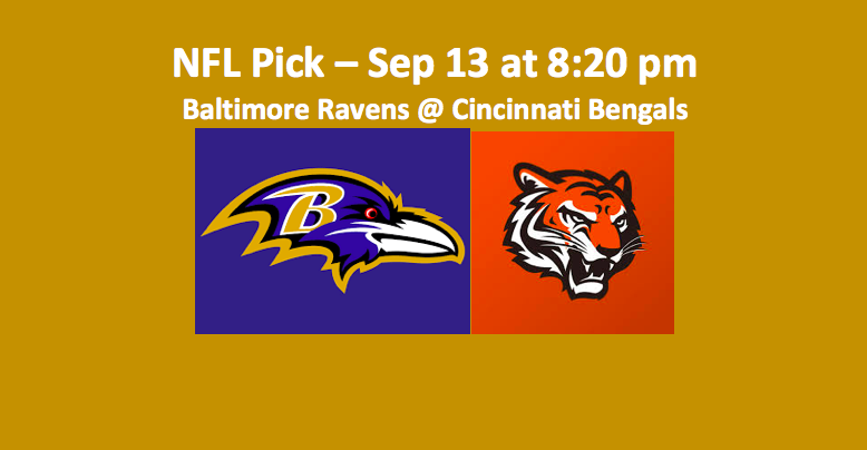 Thursday Night Ravens play Bengals NFL pick