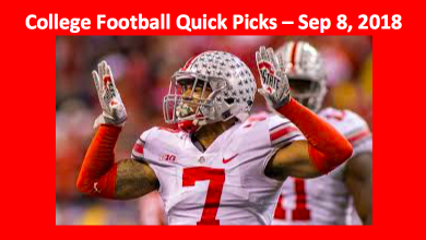 2018 week two college football picks