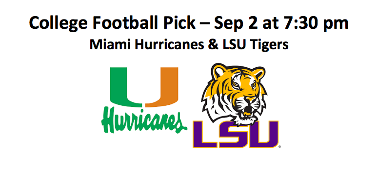 2018 Miami plays LSU football pick