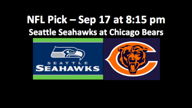 Week Two Seattle plays Chicago Monday Night Football pick