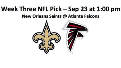 Week Three New Orleans Plays Atlanta NFL Pick