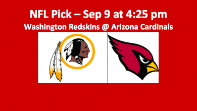 2018 NFL Week One Washington plays Arizona