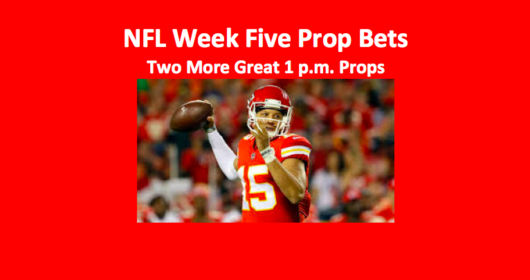 Week Five NFL Prop Bets