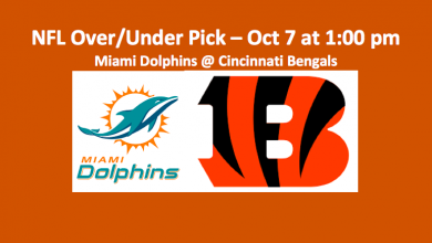 2018 NFL Dolphins play Bengals pick