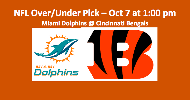 2018 NFL Dolphins play Bengals pick