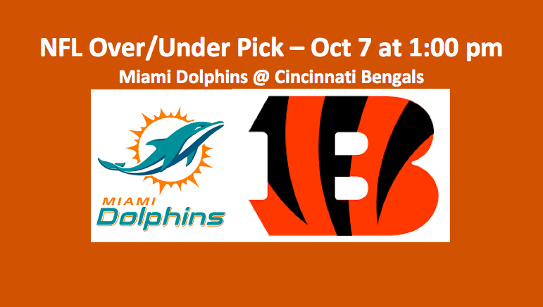 2018 NFL Dolphins play Bengals pick
