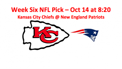 Week Seven SNF Patriots Versus Chiefs Patriots Pick