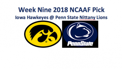 Week 9 NCCAF Iowa Plays Penn State Pick