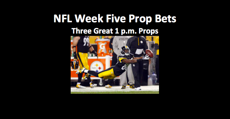 1 p.m. Week Five NFL props