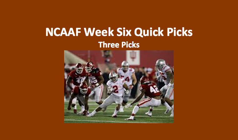 Quick Week Six College Football Picks