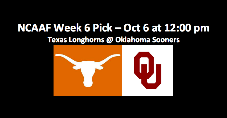 2018 Texas Plays Oklahoma NCAAF Pick