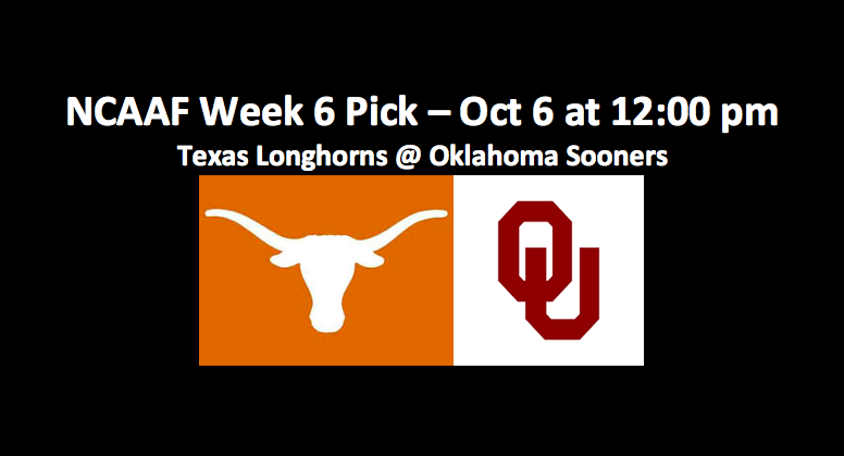 2018 Texas Plays Oklahoma NCAAF Pick