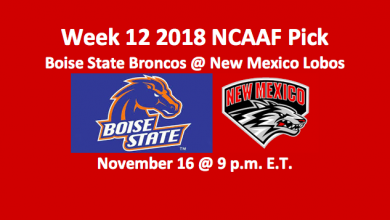 NCAAF Boise State plays New Mexico totals pick