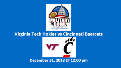 Military Bowl Free Pick - Hokies and Bearcats logos