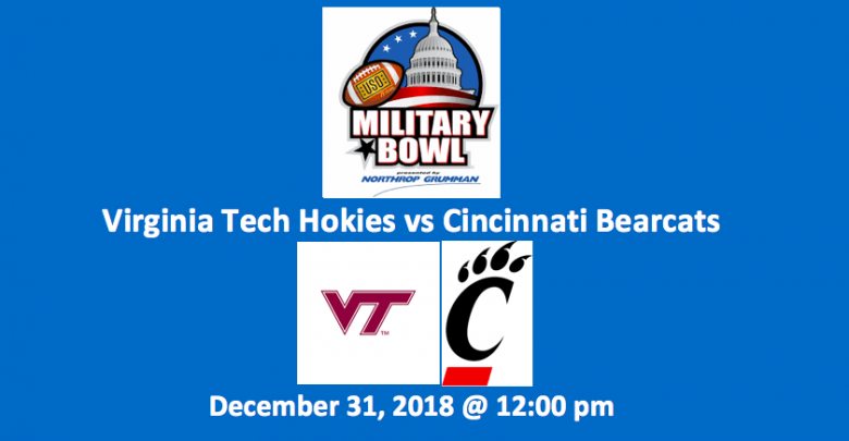 Military Bowl Free Pick - Hokies and Bearcats logos