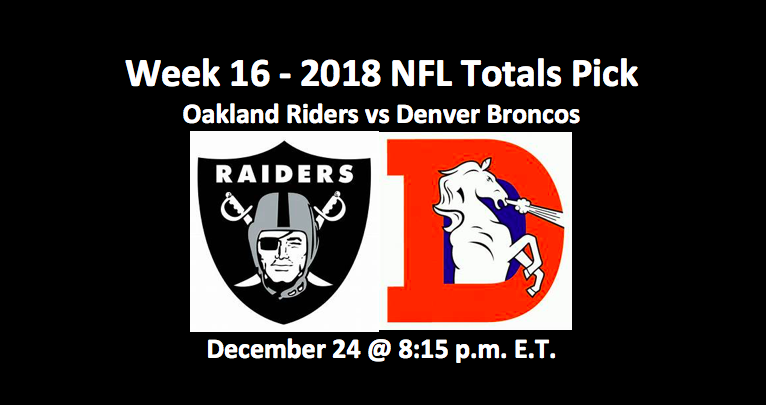 Raiders vs Broncos totals pick