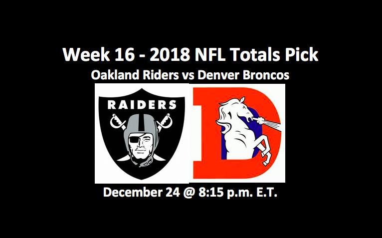 Raiders vs Broncos totals pick