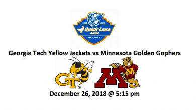 2018 Quick Lane Bowl Pick - Minnesota and Georgia Tech Logos