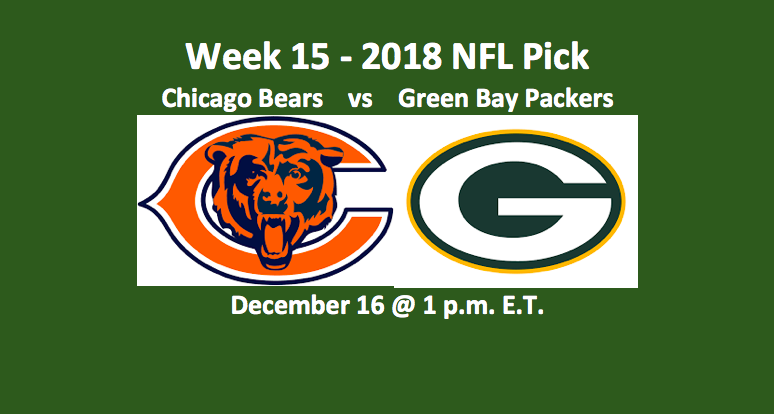 Week 15 Chicago vs. Green Bay pick has the Bears at -5.0 and the over/under at 47.0.