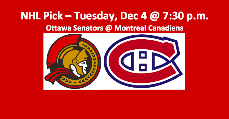 Senators Play Canadiens Free Pick