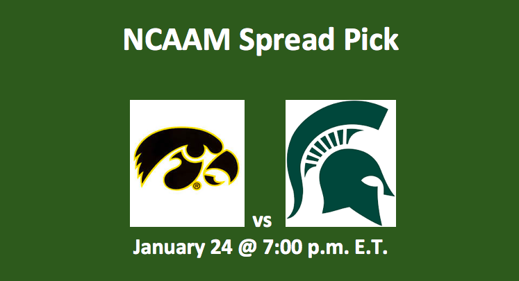 NCAAM Hawkeyes versus Spartans pick