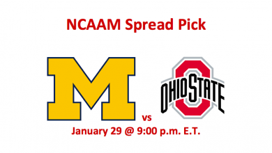 NCAAM Wolverines vs Buckeyes pick has Michigan at -8.5