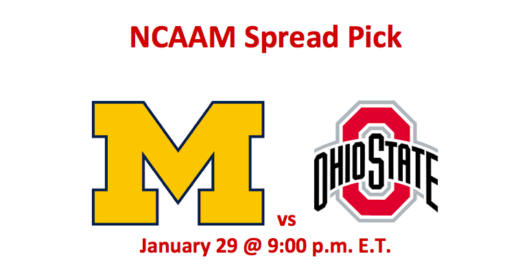 NCAAM Wolverines vs Buckeyes pick has Michigan at -8.5