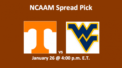 men’s college basketball Volunteers vs Mountaineers pick