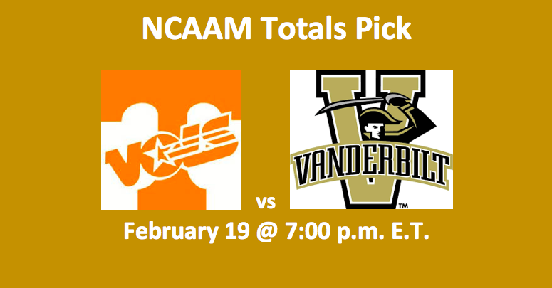Tennessee and Vanderbilt logos for Tennessee vs Vanderbilt Totals Pick