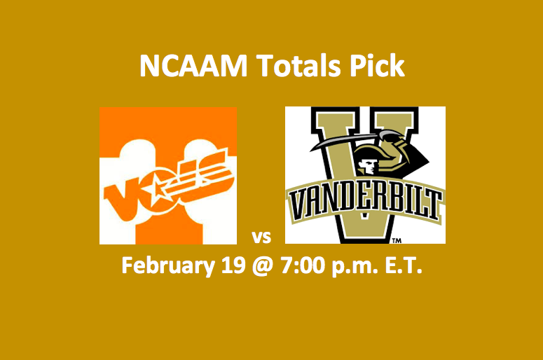 Tennessee and Vanderbilt logos for Tennessee vs Vanderbilt Totals Pick