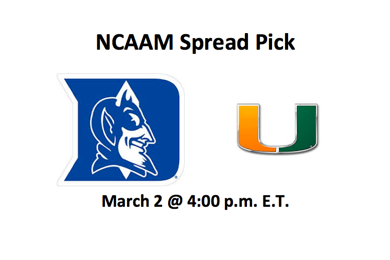 Duke vs Miami Pick