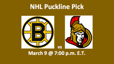 Bruins vs Senators Pick