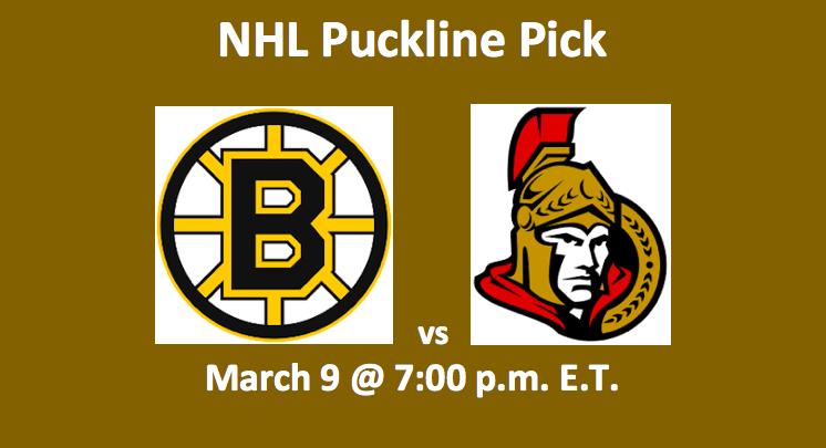 Bruins vs Senators Pick