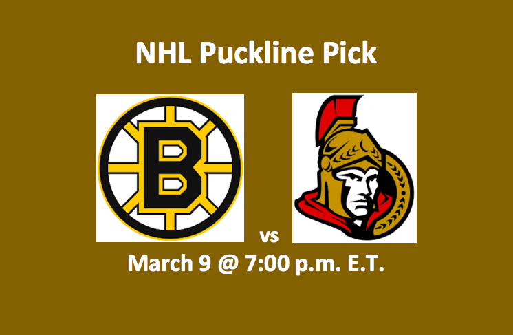 Bruins vs Senators Pick