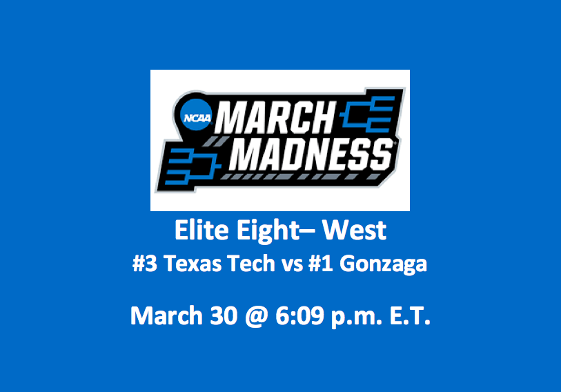 Our Texas Tech vs Gonzaga preview and pick have the Bulldogs at either -4.5 or -5.0