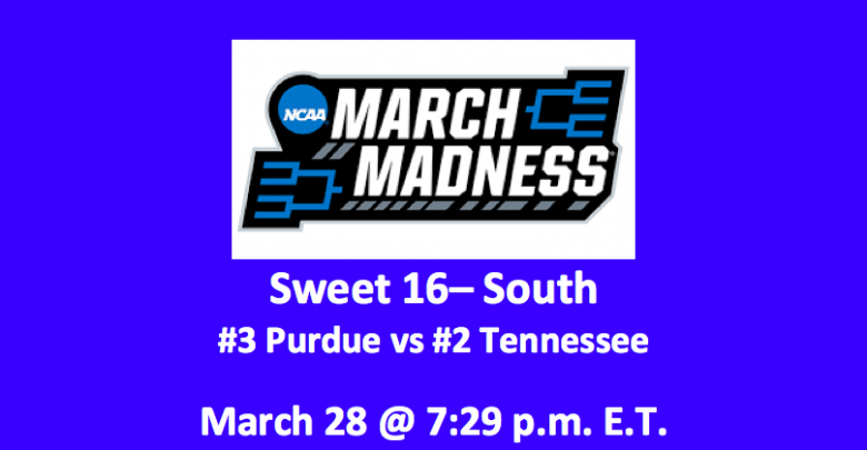 Our Purdue vs Tennessee preview and pick in the Sweet 16 has the Vols at -1.0. This Purdue Boilermakers vs Tennessee Volunteers March Madness matchup will be played on Thursday, March 28 at 7:29 pm ET.