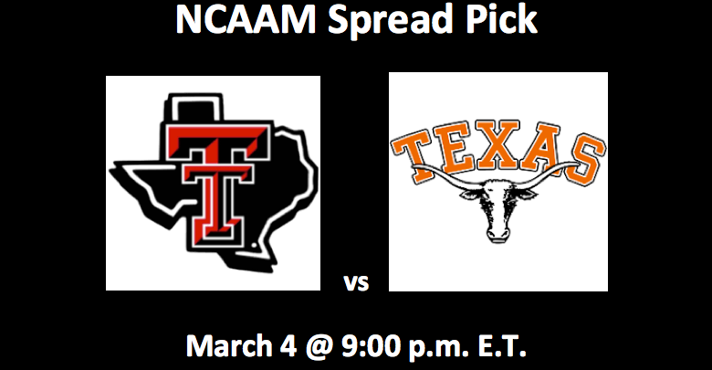 Texas Tech vs Texas pick and logos